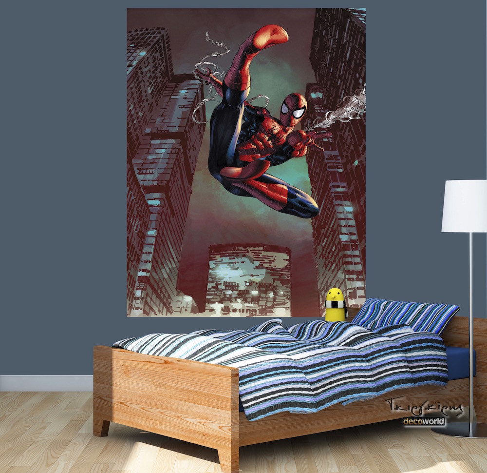 PFR494 Φωτοταπετσαρία τοίχου Spiderman Vlies Non woven σε Διαστάσεις 1m x 1.50m (35€)   