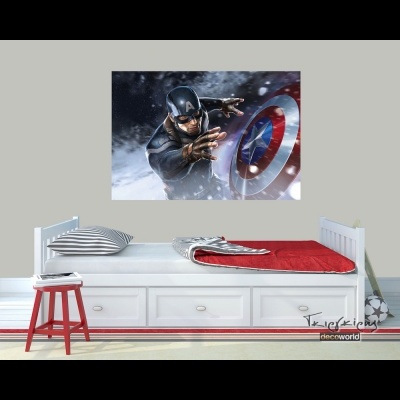 PFR577 Φωτοταπετσαρία τοίχου Captain America Vlies Non woven σε Διαστάσεις 1m x 1.50m (35€)