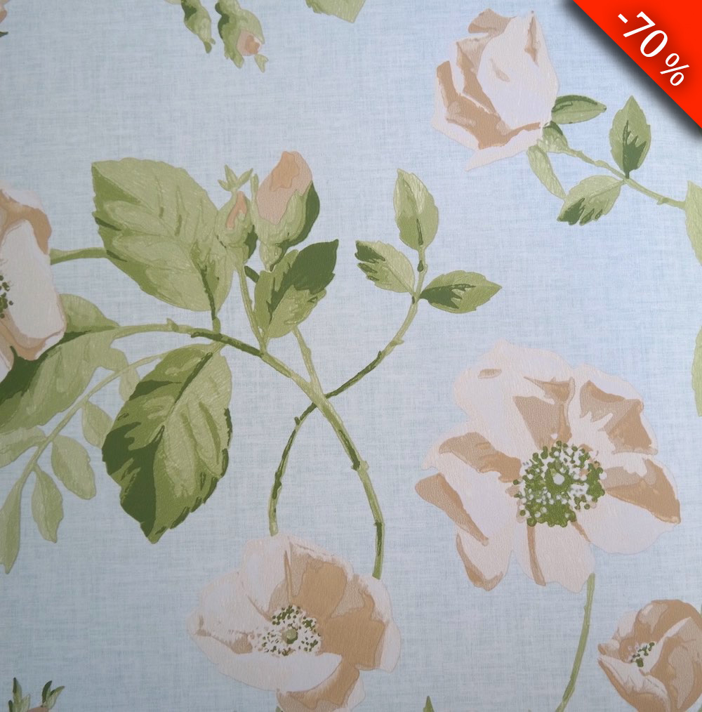 68722 Ταπετσαρία τοίχου Floral σε ρολλό 5,3τ.μ (0,53m x 10m) -Τιμή: 24.90€