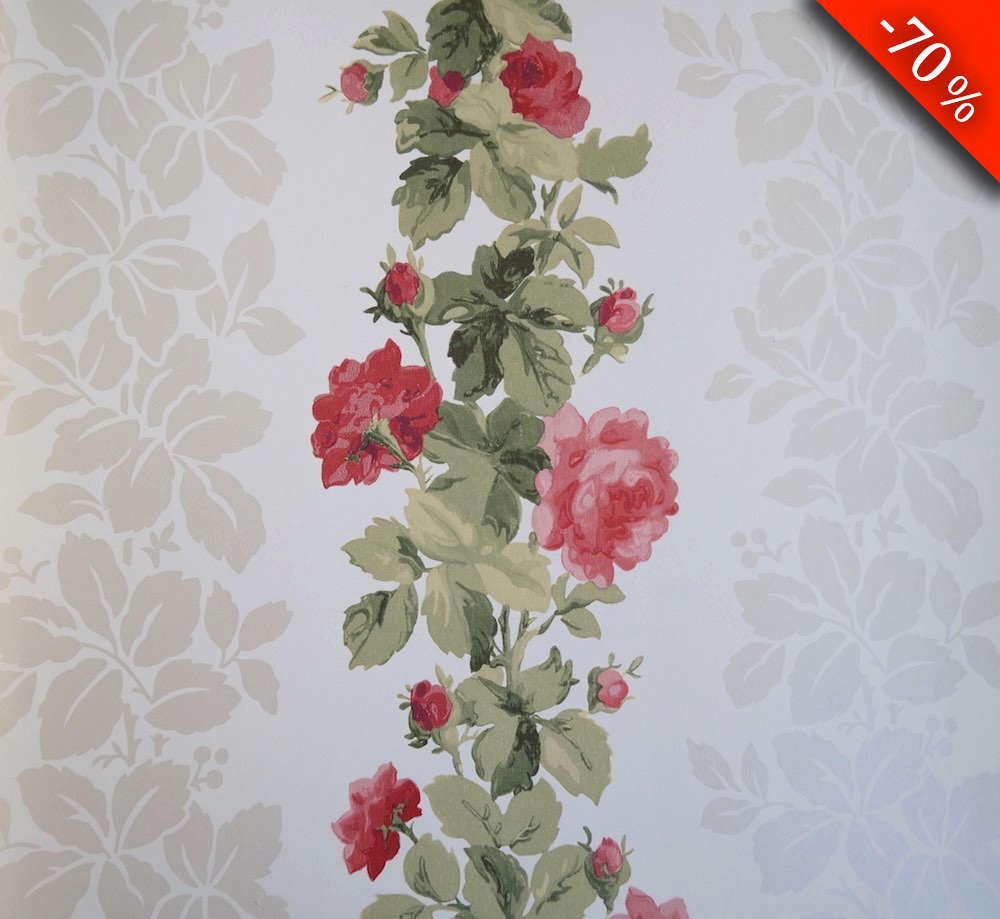 68737 Ταπετσαρία τοίχου Floral σε ρολλό 5,3τ.μ (0,53m x 10m)  -Τιμή: 24.90€