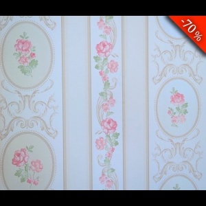68746 Ταπετσαρία τοίχου Floral σε ρολλό 5,3τ.μ (0,53m x 10m) -Τιμή: 29€
