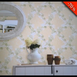 68758 Ταπετσαρία τοίχου Floral σε ρολλό 5,3τ.μ (0,53m x 10m) -Τιμή: 24.90€