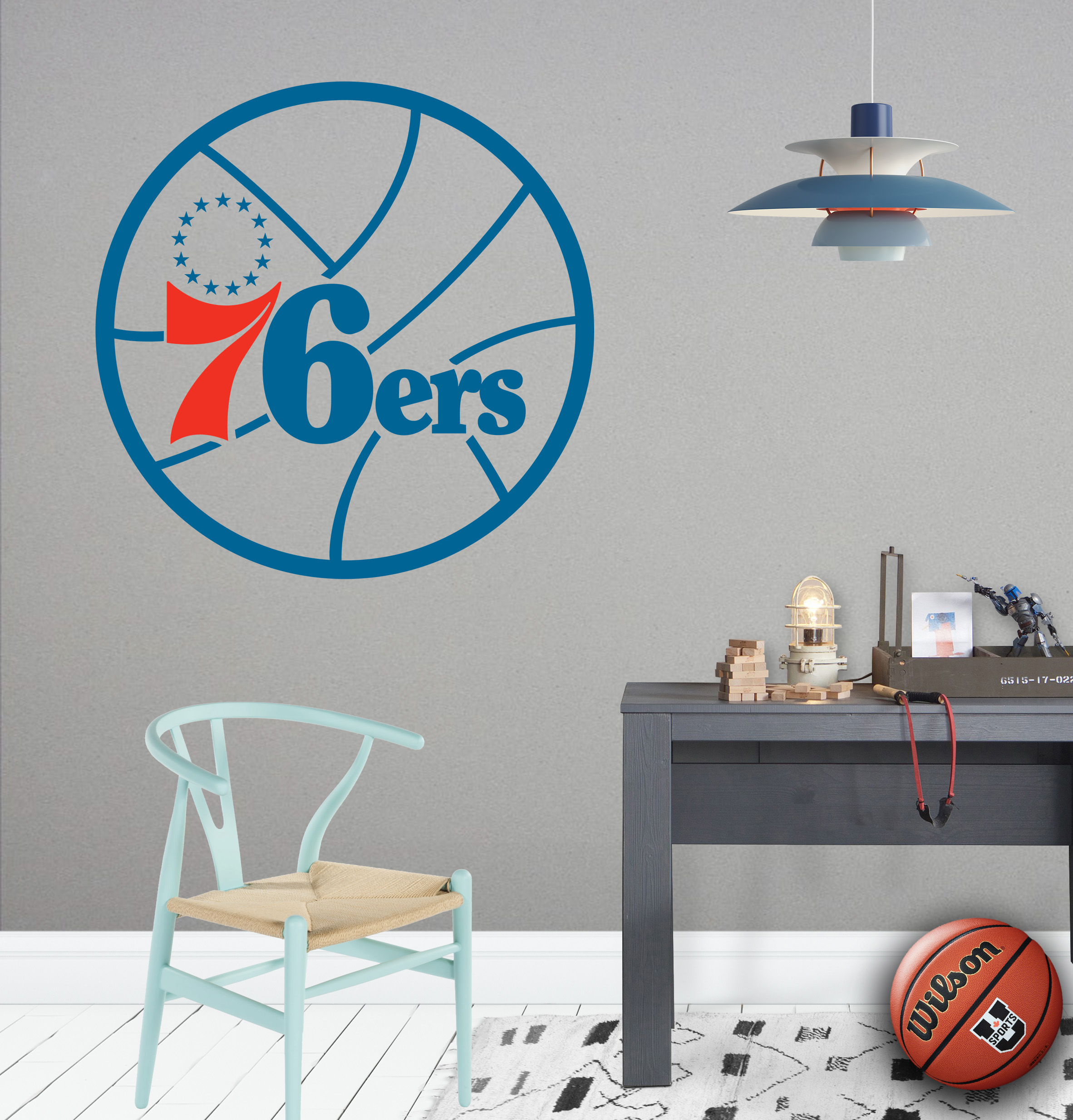 Αυτοκόλλητo τοίχου NBA Philadelphia 76ers SP40