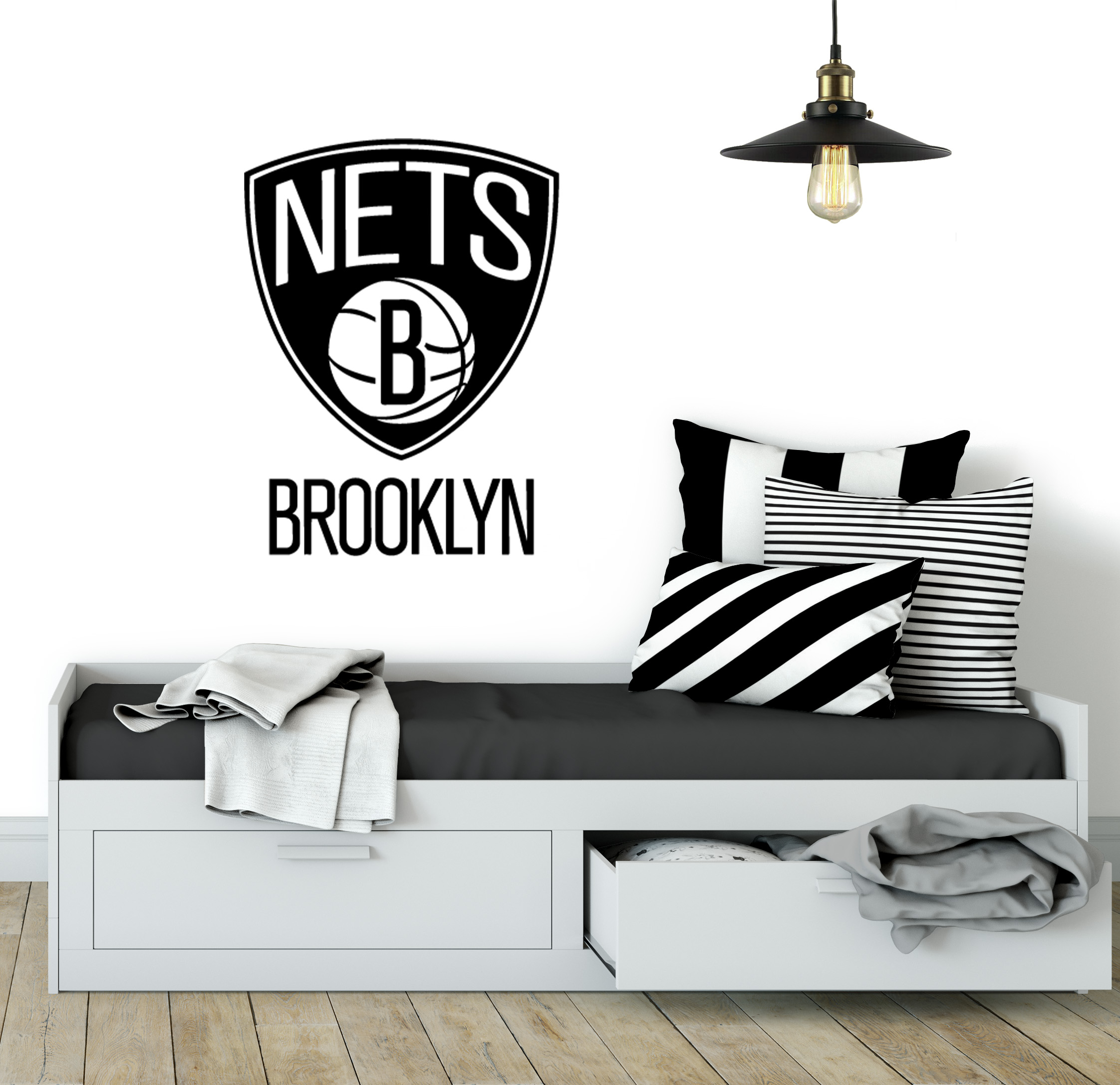 Αυτοκόλλητο τοίχου Brooklyn Nets sp49