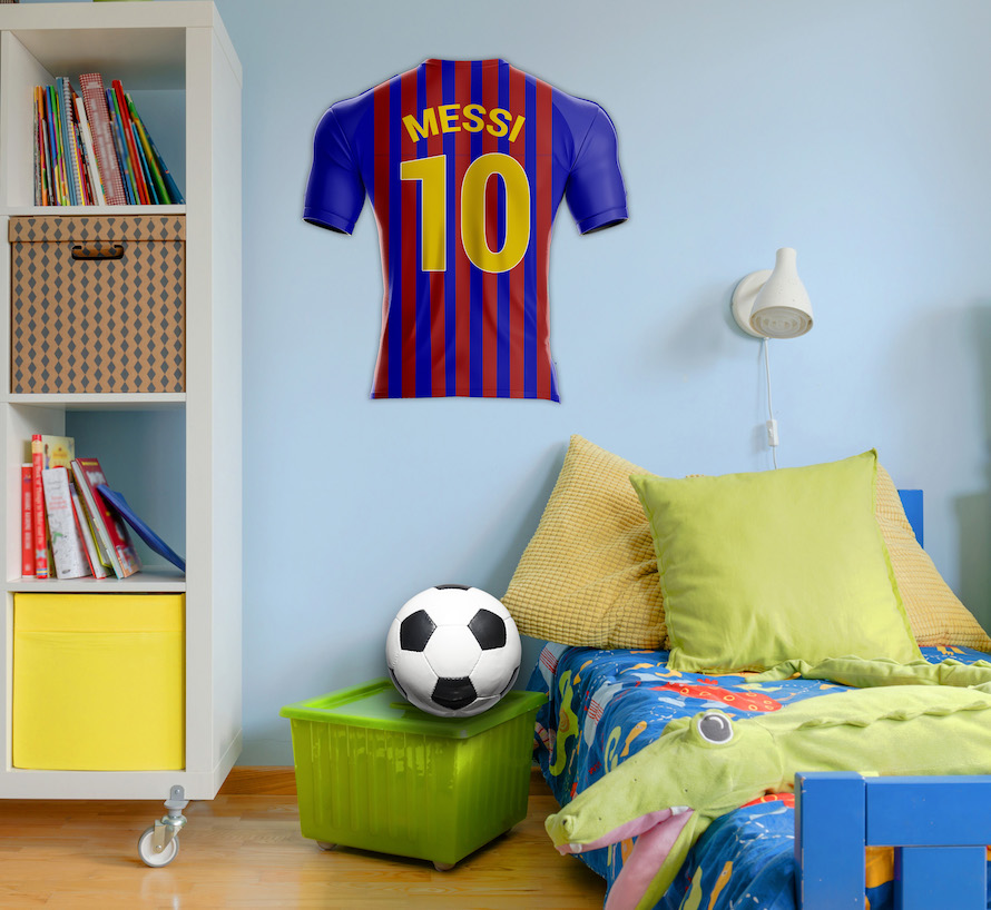 Αυτοκόλλητο τοίχου Φανέλα Messi sp76