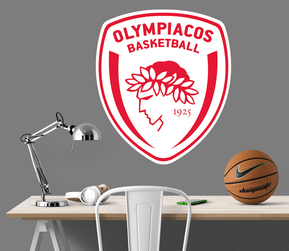 Αυτοκόλλητο τοίχου Ολυμπιακός Basket sp82