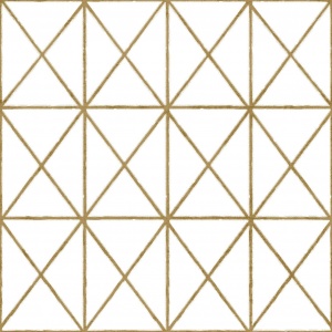 Ταπετσαρία Τοίχου Γεωμετρικό Μοτίβο Λευκό-Χρυσό MD9722D 58,00€