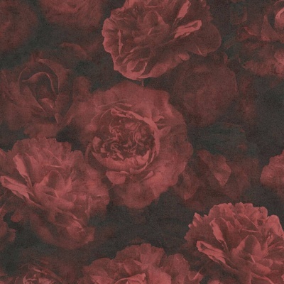 Ταπετσαρία τοίχου με Τριαντάφυλλα Μαύρα-Κόκκινα FL374024D 