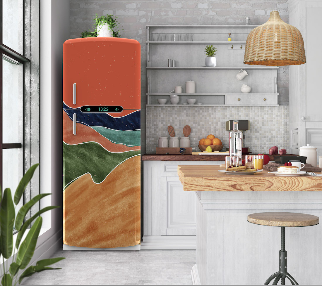 Αυτοκόλλητο ψυγείου πολύχρωμο στυλ nordic PS14