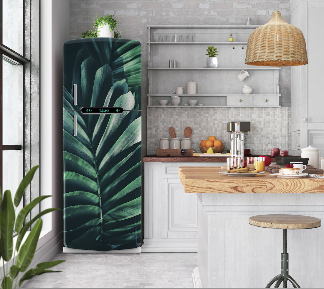 Αυτοκόλλητο ψυγείου tropical vibes PS69