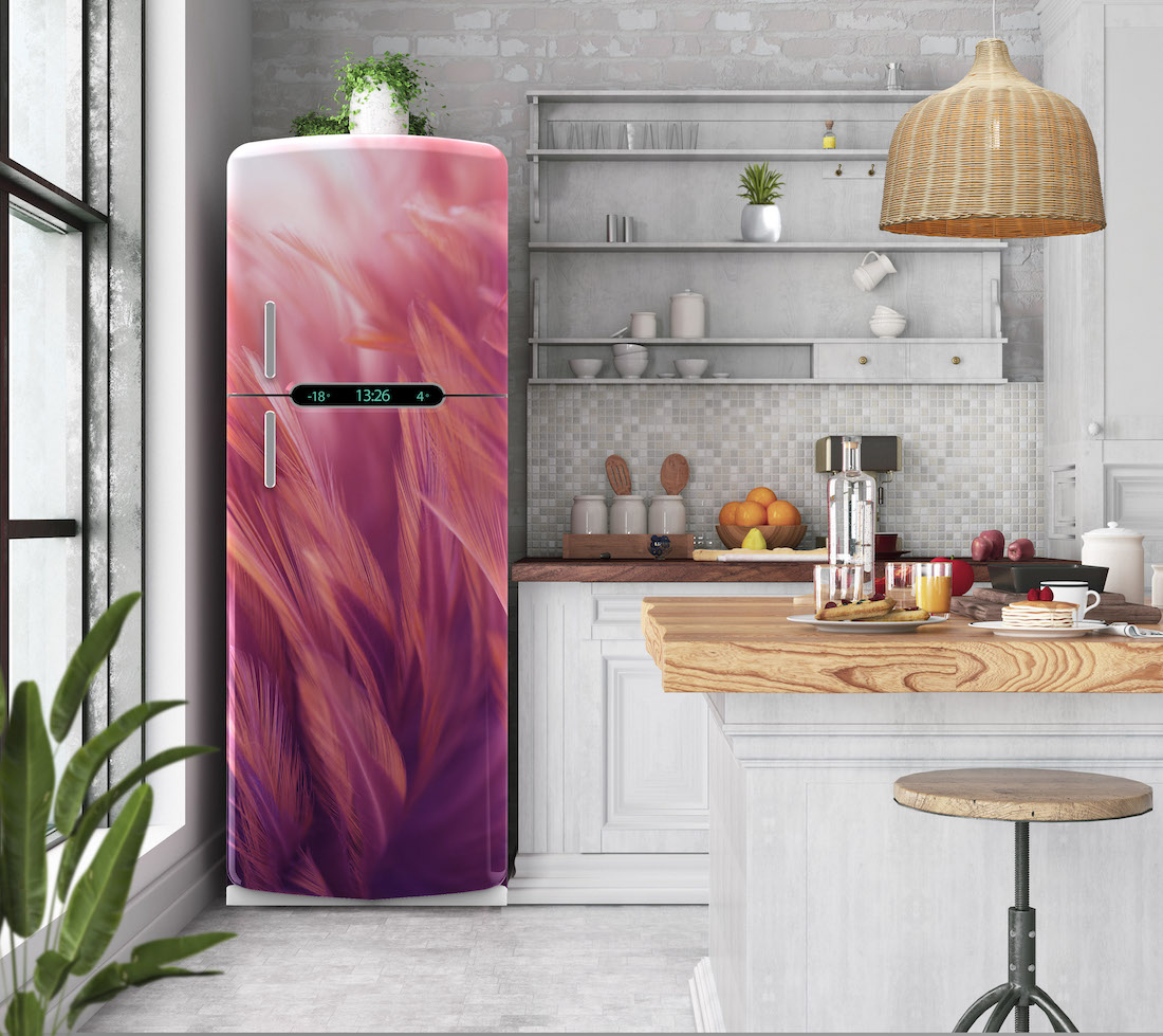Αυτοκόλλητο ψυγείου pink mood PS141