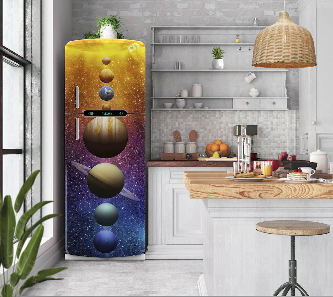 Αυτοκόλλητο ψυγείου πλανήτες PS156