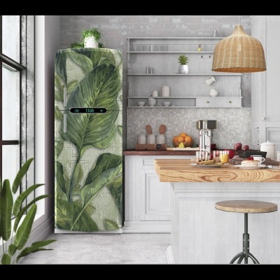 Αυτοκόλλητο ψυγείου τοιχογραφία φύλλα PS170