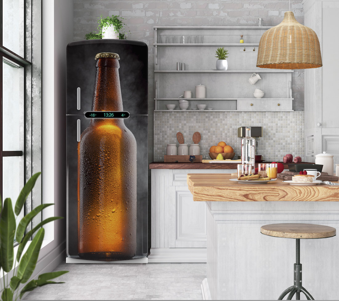 Αυτοκόλλητο ψυγείου beer bottle PS201