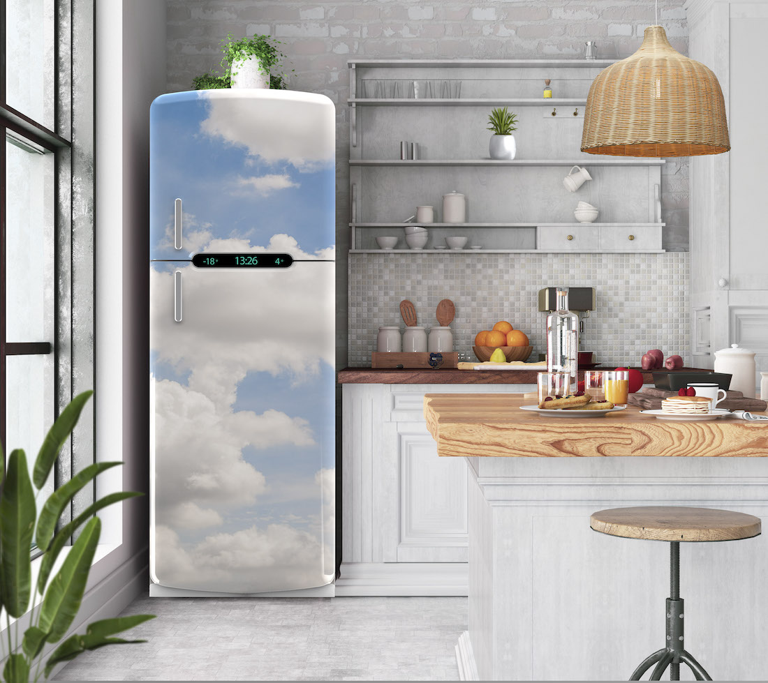 Αυτοκόλλητο ψυγείου σύννεφα PS220