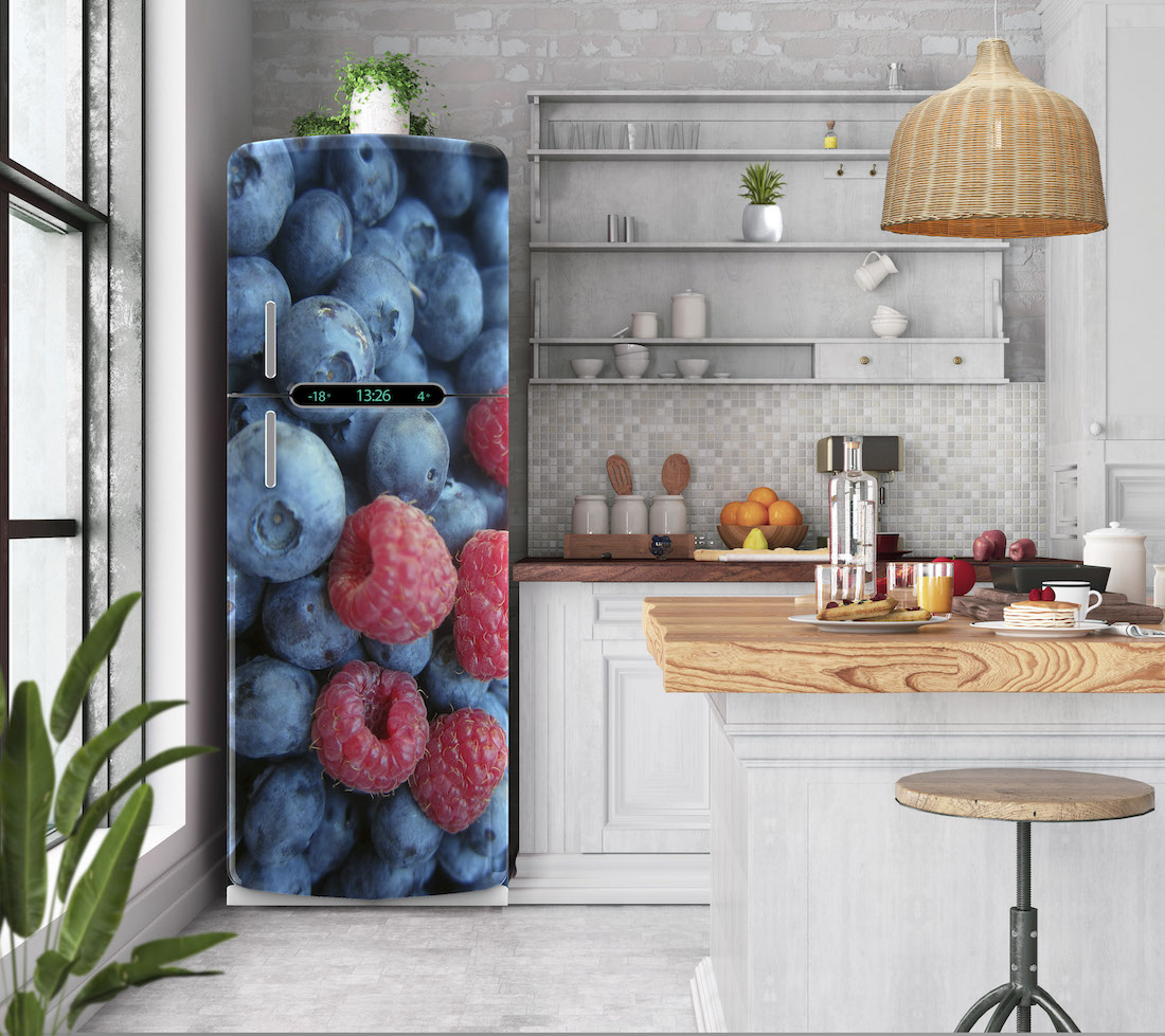 Αυτοκόλλητο ψυγείου Blueberries & Raspberries PS317