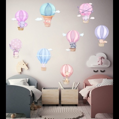Animals & Hot Air Balloons - Stick853