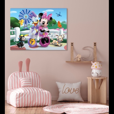 Παιδικός πίνακας σε καμβά Minnie & Daisy KNV0512