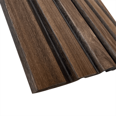 PS Panel 3D Πηχακια Τοίχου 54 Piano Walnut Dark Brown