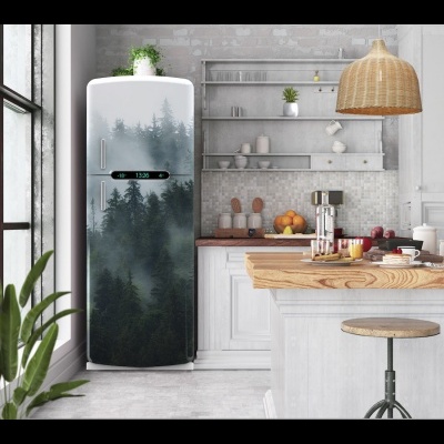 Αυτοκόλλητο ψυγείου forest fog PS240