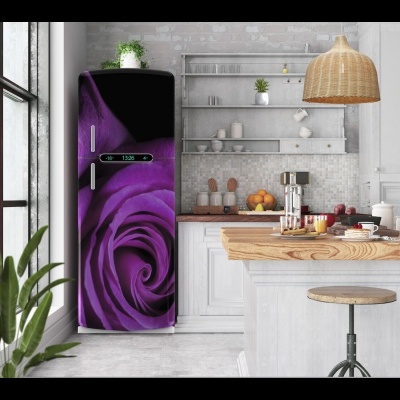 Αυτοκόλλητο ψυγείου μοβ τριαντάφυλλο PS298
